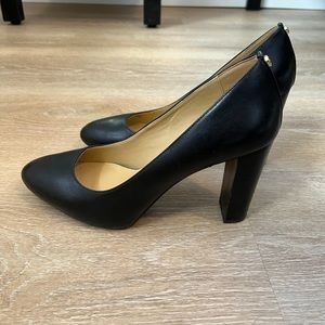 Michael Kors block heels closed toe shoes
